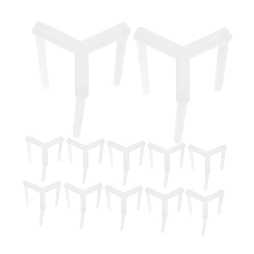 COLLBATH 100Pcs Collapse Tripod Pizza Serving Stand Nonstick Tabletop Pizza Protector Stable Support for Catering Takeout for Restaurants Events