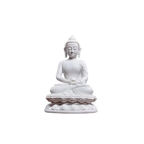 Statue Bouddha céramique déco maison et ornement de bureau bouddhiste zen