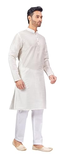 Image of Studio Shringaar Men's Cotton Relaxed Fit Straight Kurta