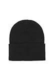 WHITE BRAND | Berry - Berretto Unisex in Lana e Viscosa Naturale – Cuffia/Beanie (Nero)