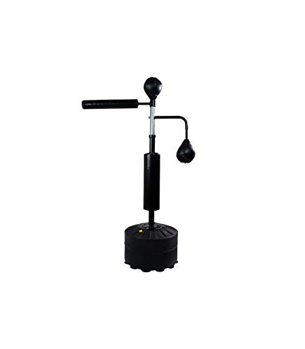 Wonduu Punching Ball con Barra Giratoria Entrenamiento De Boxeo Negro