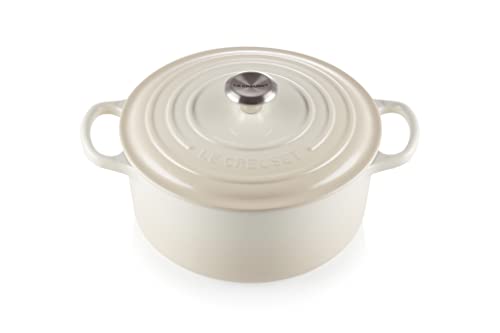 Le Creuset Signature Gusseisen-Bräter mit Deckel, Ø 22 cm, Rund, Für alle Herdarten und Induktion geeignet, Volumen: 3,3 l, 3,932 kg… – Ansicht 2