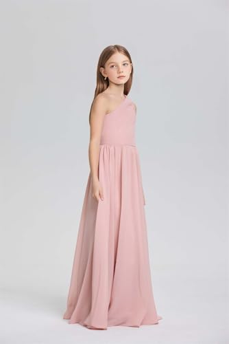 Flower Girl Dress One Shoulder Junior Bridesmaid Dresses Back Zipper Pageant Dresses Ball Gown,JBD0092