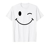 ghost wink happy face wining sciocco spettro divertente halloween maglietta