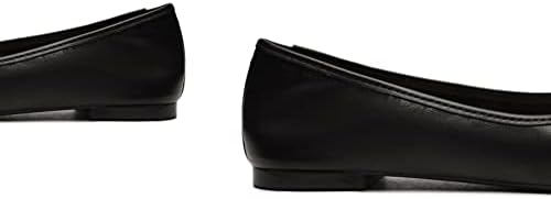 SCHUTZ Women's Arissa Square Toe Ballet Flat, Black, Size 7.5 | Image 3