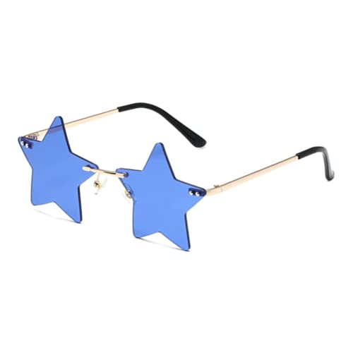Rimless Star shape Sunglasses Personality Sun Glasses for women/men Party glasses personality pentagram eyewears