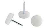 50 Pack. Nylon Pad Protector Furniture Chair Table Leg Feet Glide Nails, 5/8
