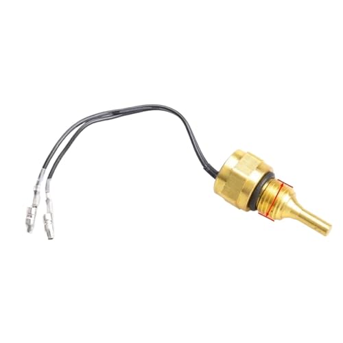 Termostato con junta Sensor de temperatura agua universal 12 V/24 V para medidor 10 MM, 14, 16, 17, 21, 1/8 3/8 1/2 Termostato De Coche(14mm-thin)