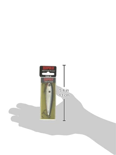 Rapala Skitter Walk 08 Fishing Lure, 3.125-Inch, Chrome #TOP1