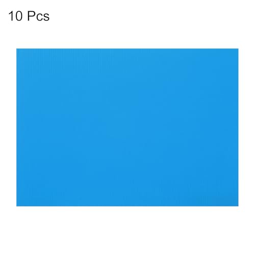Image of uxcell 10pcs Corrugated Cardboard Paper Sheets,Sky Blue,14 inch x 10inch,for Craft and DIY Projects