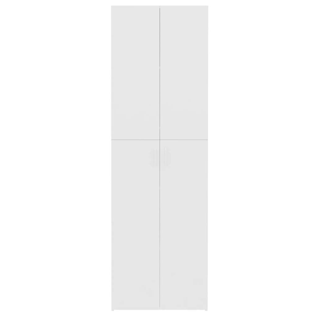 Willood TV-Schrank Büroschrank Aktenschrank Mehrzweckschrank Schrank Aufbewahrungsschrank Beistellschrank Holzschrank Büro Weiß 60x32x190 cm Holzwerkstoff