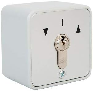 GEBA MSC-APZ1-2T/1 Surface Mount Key Switch Two Way Momentary Function with Cylinder for Automatic Garage Doors and Gates