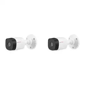 CP PLUS Weatherproof Outdoor Wired Bullet Security Camera | 2.4 MP| 3.6 MM Lens for Wide Angle | 1080P Full HD Recording | Digital Wide Dynamic Range (D-WDR) | CP-URC-TC24PL2-V3 (White) (Pack of 2)