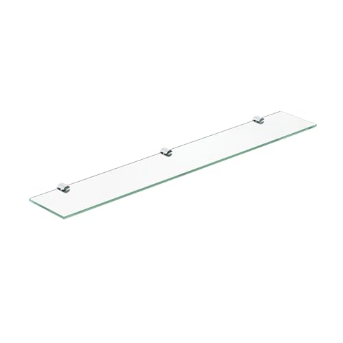 AQUABATOS Estante de Cristal de Pared 70 x 11 cm - Estante de Ducha y Baño