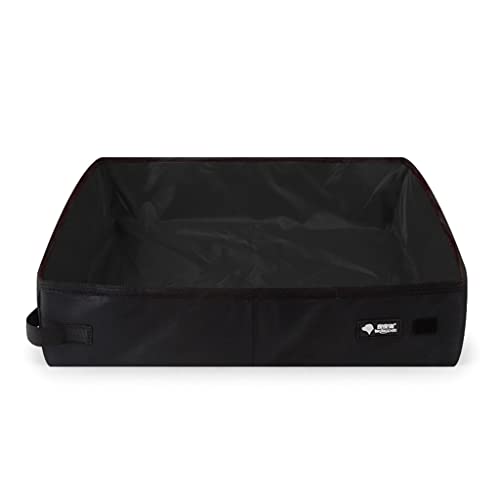 Portable Cats Litter Box Collapsible for Travel Leak-proof Non-Slip Bottom