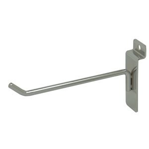 6" Chrome Slatwall Hooks (Box of 50)
