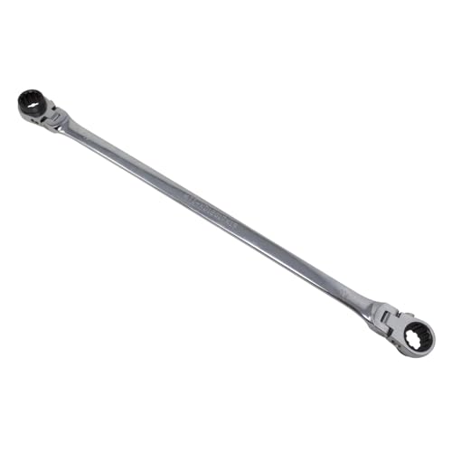 K Tool International Ratcheting Wrench Double Flex 120 Tooth 17mm x 19mm