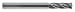 E700-1/2 1/2" 4 Flute Single End Carbide End Mill