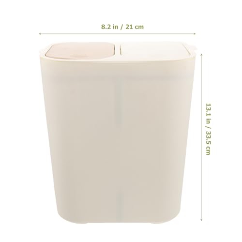 Poubelle double compartiment 20l pour stopper les mauvaises odeurs