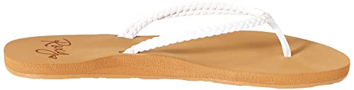 Roxy Women's Costas Sandal Flip Flop, White, 8 Medium Us #TOP5