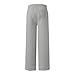 Womens Wide Leg Sweatpants Jogging High Waisted Baggy Pants Fashion Drawstring Athletic Lounge Joggers with Pockets Gray