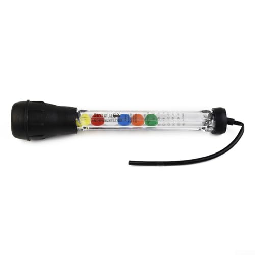 Tester antigelo per liquidi refrigeranti per veicoli, include tabella di temperatura di facile lettura con dischi colorati