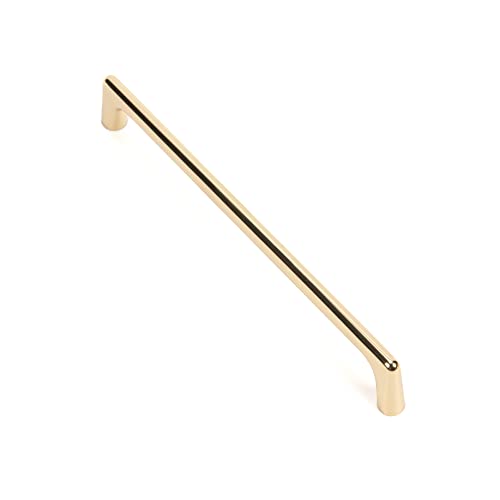 MOOIMAKEN® Möbelgriff Niklas Bügelgriff Edelstahloptik Schwarz Gold glänzend Gold gebürstet (BA: 192 mm, Gold glänzend) Cover