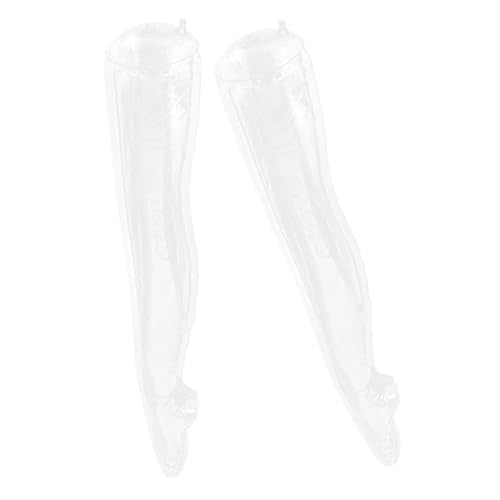 FUOYLOO Maniquí Inflable de Mujer Realista de 2 Piezas para Exhibición de Calcetines y Leggings, Plástico Transparente, Modelo Colgante para Mercados y Escaparates