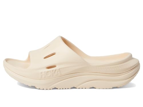 Image of Hoka Unisex Kid's Ora Recovery Slide 3 (Big Kid) Vanilla /Vanilla 7 Medium