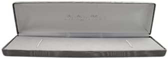 Isaac Kieran Grey Velvet Bracelet Gift Box Travel Storage Display Case Size 8 Inches by 2 Inches