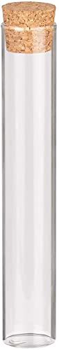 Weddix 48 Tubes en verre Santex pour la présentation d'un cadeau 15 cm Transparent