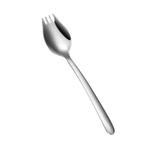 CIYODO 304 Stainless Steel Spoon Fork Integral Spoon Fork Party Dinnerware Kitchen Utensil