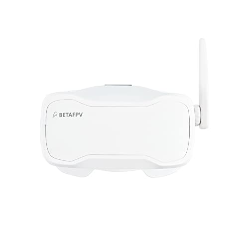 BETAFPV VR03 FPV-Brille mit DVR Funktion, Austauschbare Antenne, 5.8G, 48Kanäle 4.3Zoll 800x480PX, HD-LCD, NTSC/PAL Unterstützung Aufzeichnung Wiedergabe mit FPV-Renndrohnen wie Cetus Meteor Drone