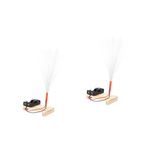 DOITOOL 2pcs Fiber Lamp Stand DIY Optic Fiber Lamp for Wedding Decor Home Office Christmas Lighting