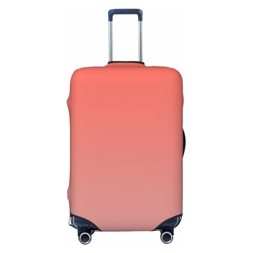 Spandex Travel Luggage Cover,Coral Gradient Ombre Suitcase Protector Bag Dust-Proof Washable Suitcase Cover