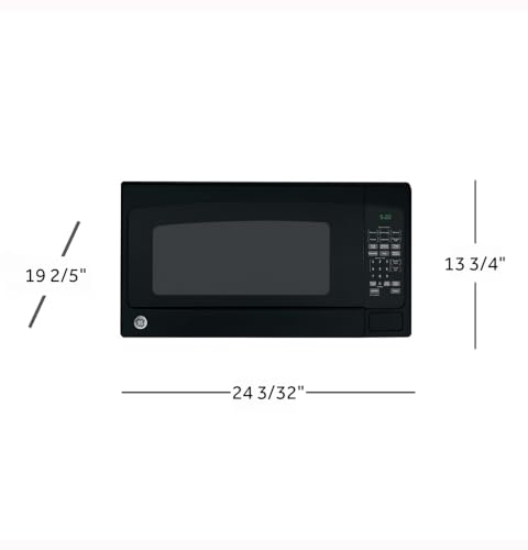 GE Countertop Microwave Oven, 1,200 Watt, 2.0 Cu. Ft., Black - image 2