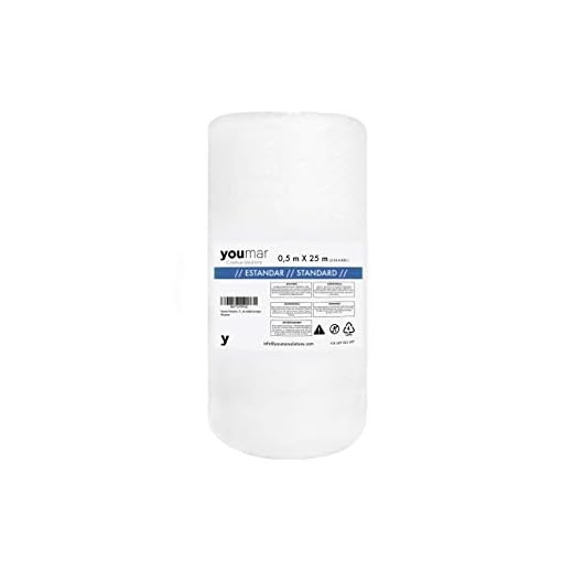 Youmar Solutions - Rollo De Plástico De Burbujas (0,5 Metro Ancho 25 Metros largo) Para Envolver Productos Frágiles En Transportes y Mudanzas. Alta Protección.Calidad Europea. (ESTANDAR)