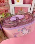Image of Vibgyor Vibes Thermal Stainless Steel Unicorn Cartoon Print Insulated Stainless Steel Lunch Box with a Fork for Boys /Girls School (700 Ml) Random Color