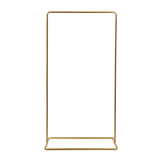 Cadre carré en métal doré pour arche florale et décoration événementielle