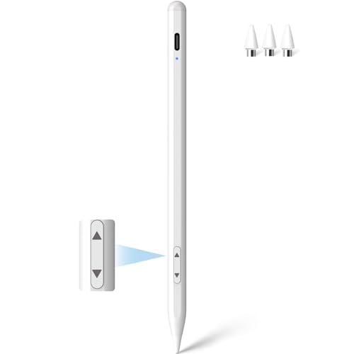 MEKO Universal Stylus Pen for Apple iPhone & Android & iPad, 2X Fast Charge Active Stylus Pencil for All Touch Screen, High Sensitivity Capacitive Stylus for Smartphone Apple Watch Tablet-White