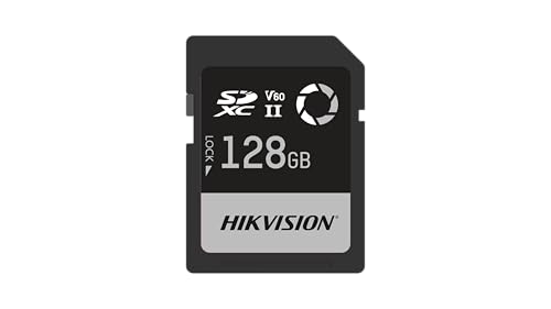 Image of HIKVISION V60 128GB SDXC SD Card | UHS-II U3 V60 | 250MB /s Read, 180MB /s Write Speed | 4K UHD Video & High-Speed Burst Shooting | Compitable with DSLR & Professional Cameras | Shockproof 3Yrs Warranty