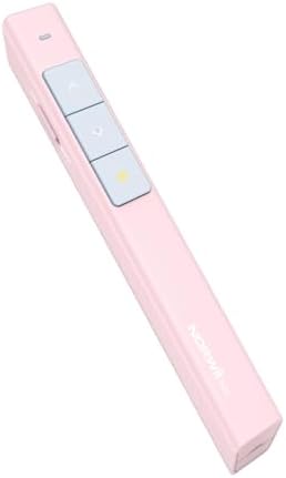 Norwii N26 Wireless Presentation Clicker, Presentation Remote, PowerPoint Clicker with Pointer for PowerPoint Presentations, Power Point Clicker Wireless Presenter Remote - Pink