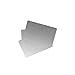 akrocard - tarjetas pvc imprimibles PLATA - tarjeta de visita pvc de visita, invitacion - formato estándar ISO CR80 (86x54mm), 0,76mm grosor, tarjeta para imprimir mediante impresora de tarjetas (50)