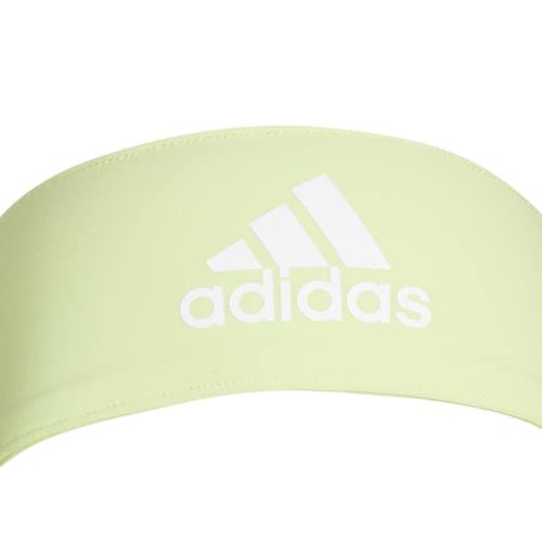 Image of adidas Alphaskin Tie Headband, Pulse Lime Green /White, One Size