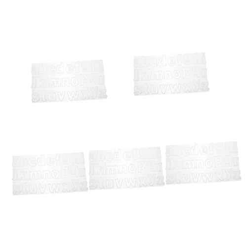 Tofficu 5 Piezas letras resolución pegatina molde de decoración moldes transparente molde para hacer colgantes molde de epoxi de cristal colgante encanto DIY molde gel de sílice
