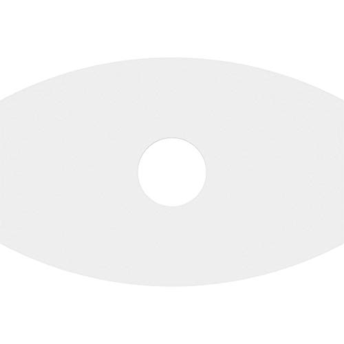 Image of Ekena Millwork CMP30X20KY-06000 Kailey Architectural Grade PVC Contemporary Urethane Ceiling Medallions 30 inchW x 20 inchH x 6 inchID x 16 1 /4 inchC x 1 inchP
