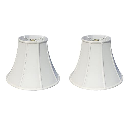 Image of Royal Designs, Inc. BSO-704-14LNEG-2 True Bell Basic Lamp Shade, 7 x 14 x 11.5, Linen Eggshell, 2-Pack