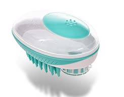 通用 Pet Bath Brush in Silicone Suitable For Washing,Shampooing,Massaging Pets With Long And Short Hair,Removing Loose Fur Save Time And Easier to Create More Foam. (green)