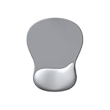 KikoSpark Ergonomisches Handgelenk Rastpad Ergonomisches Maus -Pad für Büroschreibtisch Silbergrau