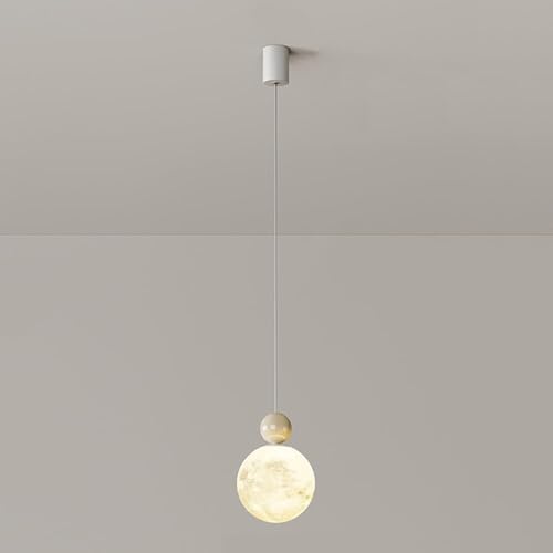 Lámpara colgante de luna 3D con luz difusa para evitar fatiga visual en salón